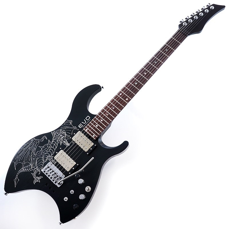 0202Z Trem Jet Black Hand Engraved Dragon Proto